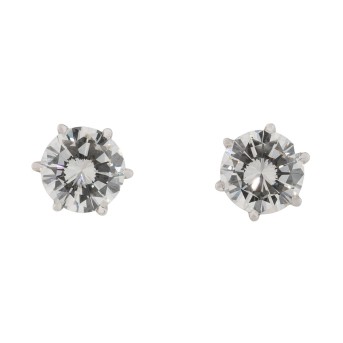 Paar Ohrstecker mit 2 Brillanten von zus. 5,02 ct, 