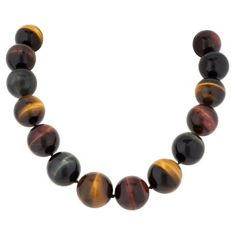 GÜNTER KRAUS Tigeraugen-Collier,