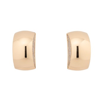 ISABELLEFA Tonneau Ohrclips mit seitlich Brillanten Pavé zus. 0,929 ct. 