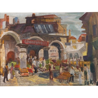 KÜBLER, HEINRICH (1897-1983) 'Italienischer Markt'