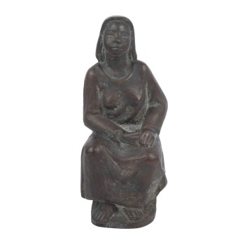 MONOGRAMMIST G (20. Jh.), 'Sitzende junge Frau',