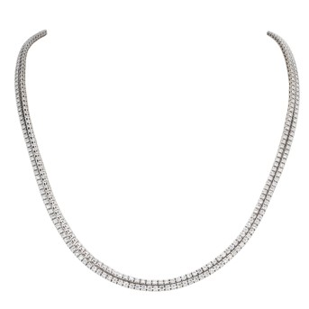 Collier mit 397 Brillanten von zus. 11,00 ct,