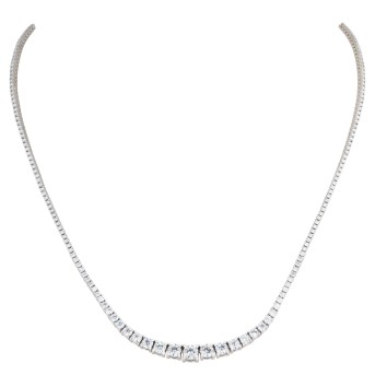 Collier mit 221 Brillanten von zus. 4,65 ct,