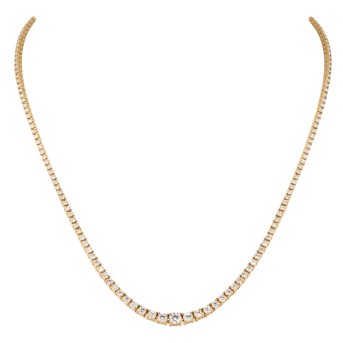 Collier mit 174 Brillanten von zus. 4,30 ct,