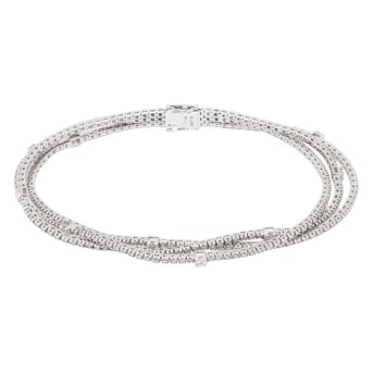 Tennisarmband mit 300 Brillanten von zus. 2,7 ct,