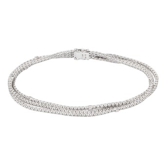 Tennisarmband mit 303 Brillanten von zus. 1,0 ct, 