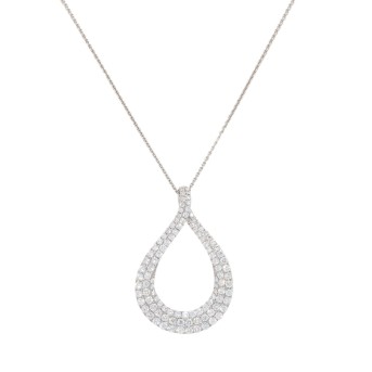 Anhänger mit 106 Brillanten von zus. 2,0ct,
