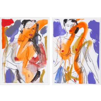 CASTELLI, LUCIANO (1951 Luzern), Paar Weibliche Akte, 1998,