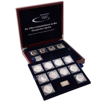 Olympische Spiele Vancouver 2010 – Sammlung von 15 x 25-Dollar-Münzen mit Hologramm,