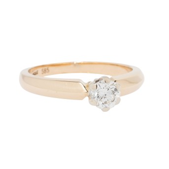 CHRIST Solitärring mit Brillant 0,40 ct.