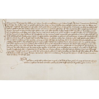 LEHENSURKUNDE DES HANS VON ROSENECK