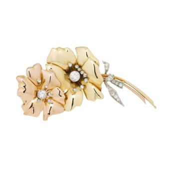Clip-Nadel 'Bouquet aus 2 Anemonen'