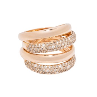 Ring mit 116 Brillanten,