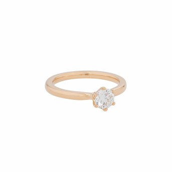 Solitär-Ring mit 1 Brillant 0,60 ct.