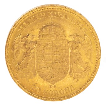 Ungarn/GOLD 20 Korona 1897 Franz Josef I