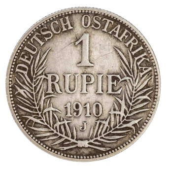 Deutsch-Ostafrika – 1 Rupie 1910/J, Wilhelm II.
