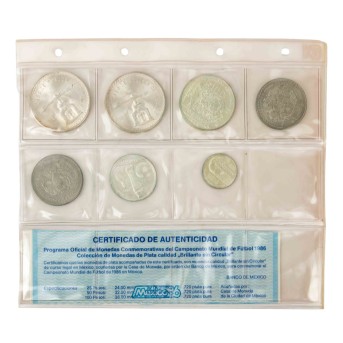 Mexiko/SILBER – 7-teiliges Münzlot mit insg. ca.100g fein,