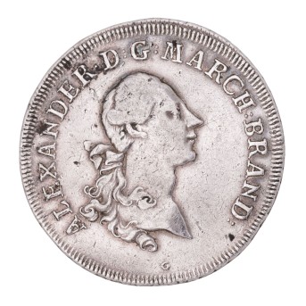 Brandenburg Ansbach - Konventionstaler Schwabach 1773/G