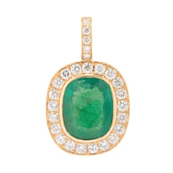Anhänger mit Smaragd 3,44 ct,