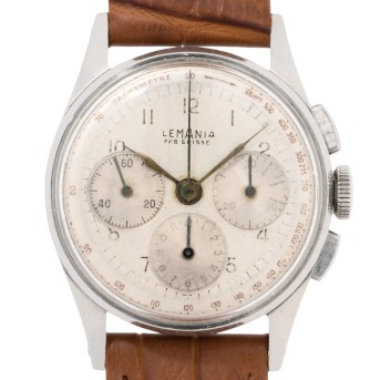 LEMANIA Vintage Herren-Chronograph ca. 1940er Jahre.