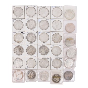 USA/SILBER – Konvolut Silberdollar mit insg. 720g fein,