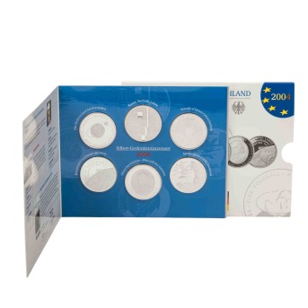 BRD/SILBERgedenkmünzen 6x 10€ 2004