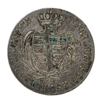 Sachsen-Weimar-Eisenach/SILBER 1/2 Taler 1813 Karl August