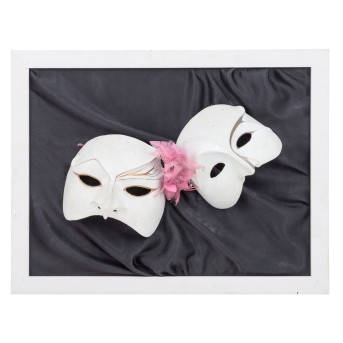 2 VENEZIANISCHE MASKEN, 20. JH.,