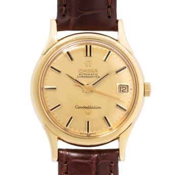 OMEGA Constellation Vintage Herrenuhr Ref. 14393 in 18K Gelbgold, ca. 1961.