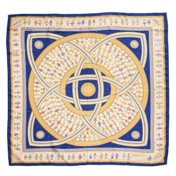 HERMÈS Seidencarré "DONNER LA MAIN".