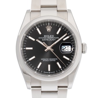 ROLEX Datejust 36 Ref 126200 Herrenuhr von 2021 mit Papieren. 