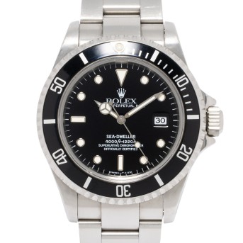 ROLEX Sea-Dweller 4000 Ref 16600  'LC100' Herrenuhr von 1997. Box und Papiere. 