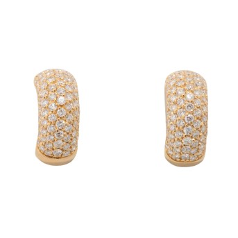 WEMPE WEMPE Ohrringe mit Brillanten von zus. ca. 2 ct,