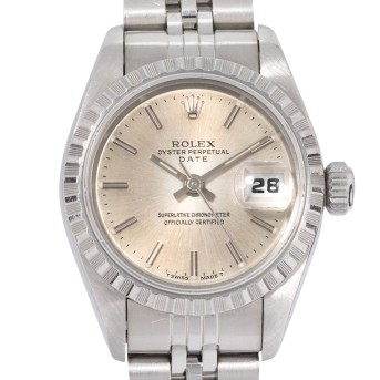 ROLEX Oyster Perpetual Lady Date 'LC100' Ref 69240 Damenuhr von 2000. Box und Papiere. 