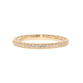 Memoire-Ring mit 46 Brillanten,
