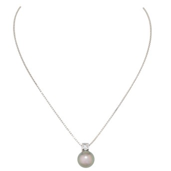 ZAPPE Anhänger mit Tahitiperle und Prinzess-Diamant
