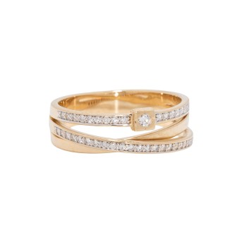 Ring mit 43 Brillanten,