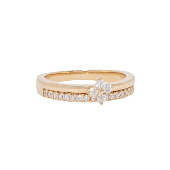 Ring mit 22 Brillanten,
