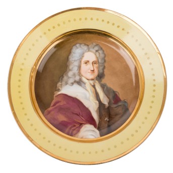 MEISSEN MEISSEN Porträtteller 'August der Starke', 1860-1924,