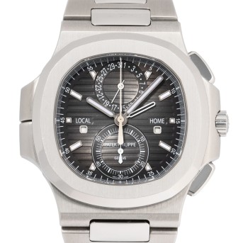 PATEK PHILIPPE Nautilus Travel Time Ref 5990/1A-001 Herren Chronograph von 2019 mit Box und Papieren. 