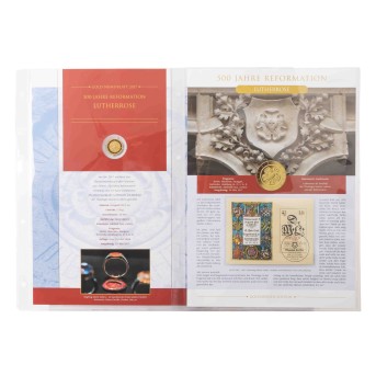 BRD / GOLD - 50 Euro 2017, 500 Jahre Reformation, Numisbrief,