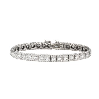 Rivière Armband mit zahlreichen Diamanten