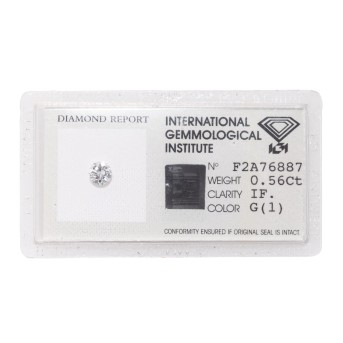 Loser Brillant von 0,56 ct,