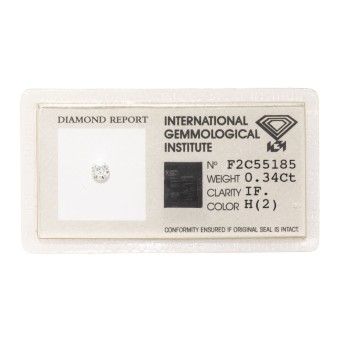 Loser Brillant von 0,34 ct,
