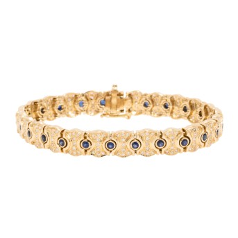 Armband mit 24 Saphiren, 