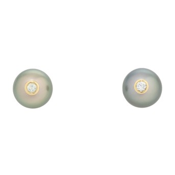 BUCHWALD BUCHWALD Paar Ohrstecker mit 2 Tahitizuchtperlen