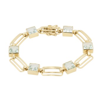 Armband mit 6 Aquamarinen,