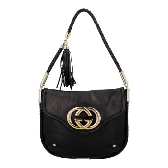 GUCCI Schultertasche 'BRITT TASSEL'.