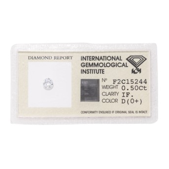 Loser Brillant von 0,50 ct,