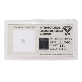 Loser Brillant von 0,34 ct,